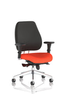 Chiro Plus Ultimate High Back Ergonomic Posture Chair With Arms - Bespoke Fabric - NWOF