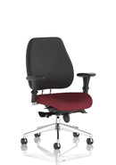 Chiro Plus Ultimate High Back Ergonomic Posture Chair With Arms - Bespoke Fabric - NWOF