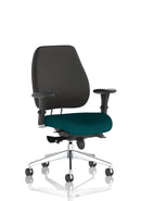 Chiro Plus Ultimate High Back Ergonomic Posture Chair With Arms - Bespoke Fabric - NWOF