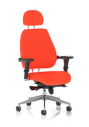 Chiro Plus Ultimate High Back Ergonomic Posture Chair With Arms & Headrest - Bespoke Fabric - NWOF