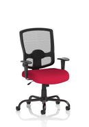 Portland HD High Back Heavy Duty Task Operator Office Chair With Arms - Bespoke Fabric - NWOF