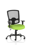 Portland HD High Back Heavy Duty Task Operator Office Chair With Arms - Bespoke Fabric - NWOF
