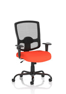 Portland HD High Back Heavy Duty Task Operator Office Chair With Arms - Bespoke Fabric - NWOF