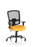 Portland HD High Back Heavy Duty Task Operator Office Chair With Arms - Bespoke Fabric - NWOF