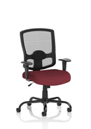 Portland HD High Back Heavy Duty Task Operator Office Chair With Arms - Bespoke Fabric - NWOF