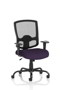 Portland HD High Back Heavy Duty Task Operator Office Chair With Arms - Bespoke Fabric - NWOF