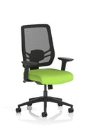 Ergo Twist High Mesh Back Ergonomic Task Operator Office Chair With Arms - Bespoke Fabric - NWOF