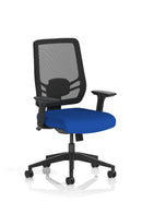 Ergo Twist High Mesh Back Ergonomic Task Operator Office Chair With Arms - Bespoke Fabric - NWOF