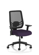 Ergo Twist High Mesh Back Ergonomic Task Operator Office Chair With Arms - Bespoke Fabric - NWOF