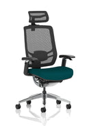 Ergo Click High Back Ergonomic Posture Office Chair With Arms & Headrest - Bespoke Fabric - NWOF