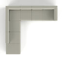 Dynamic Mawsley modular L-shaped corner sofa with left arm chaise end, featuring plush cushions and modern design.