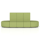 Dynamic Mawsley Modular Seating Set with high-back 10-seater capsule island, featuring comfortable cushions and modern design.