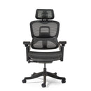 Lyra Fully Ergonomic Task Chair With Adjustable Arms & Integrated Headrest - Black - NWOF
