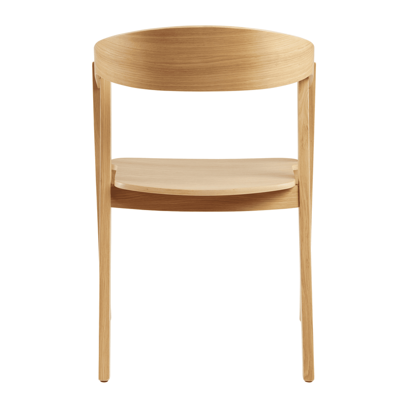 Luca Stacking Armchair - Natural Oak