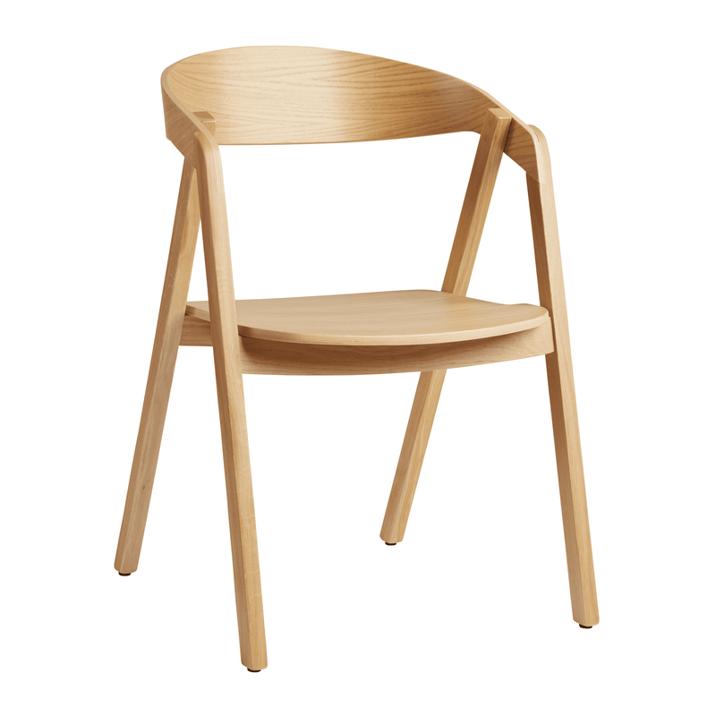 Luca Stacking Armchair - Natural Oak