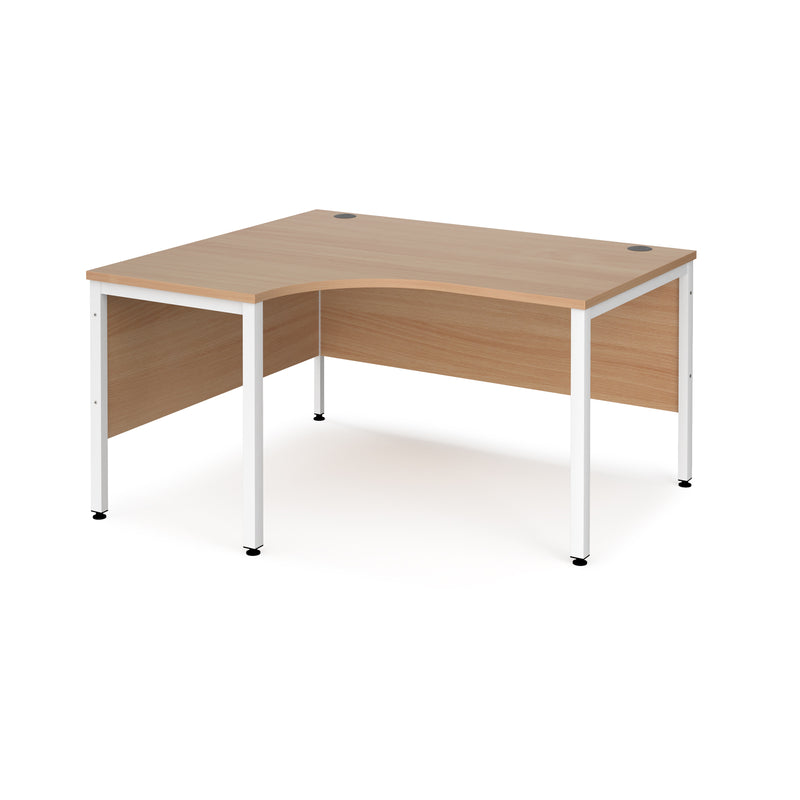 Maestro 25 Ergonomic Desk With Bench Leg - Beech - NWOF