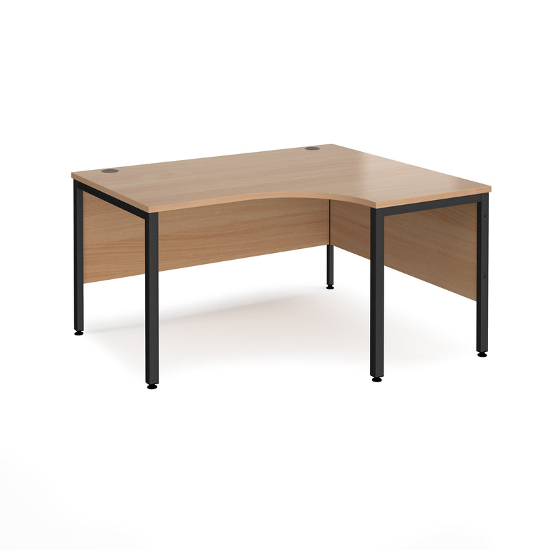 Maestro 25 Ergonomic Desk With Bench Leg - Beech - NWOF