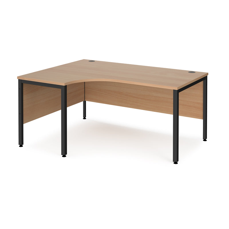 Maestro 25 Ergonomic Desk With Bench Leg - Beech - NWOF