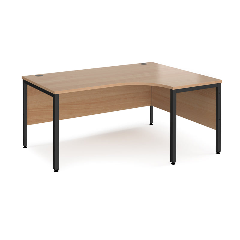 Maestro 25 Ergonomic Desk With Bench Leg - Beech - NWOF