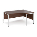 Maestro 25 Ergonomic Desk With Bench Leg - Walnut - NWOF