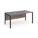 Maestro 25 800mm Deep Straight Desk With Bench Leg - Grey Oak - NWOF