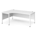 Maestro 25 Ergonomic Desk With Bench Leg - White - NWOF