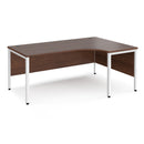 Maestro 25 Ergonomic Desk With Bench Leg - Walnut - NWOF