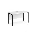 Maestro 25 600mm Deep Straight Desk With Bench Leg - White - NWOF