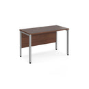 Maestro 25 600mm Deep Straight Desk With Bench Leg - Walnut - NWOF