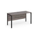 Maestro 25 600mm Deep Straight Desk With Bench Leg - Grey Oak - NWOF