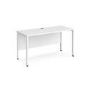 Maestro 25 600mm Deep Straight Desk With Bench Leg - White - NWOF