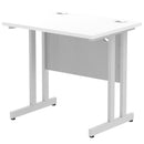 Impulse 800mm Slimline Desk With Cantilever Leg