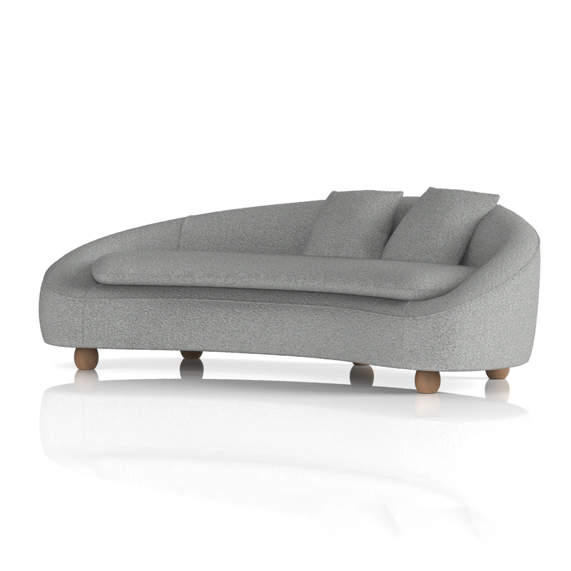 Mimi 3 Seater Curved Sofa - NWOF