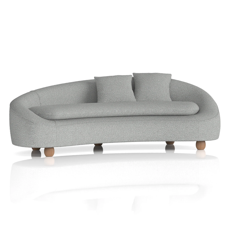 Mimi 3 Seater Curved Sofa - NWOF