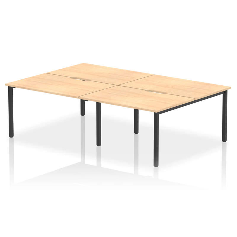 Evolve Plus B2B 4 Person Bench Desk - Maple