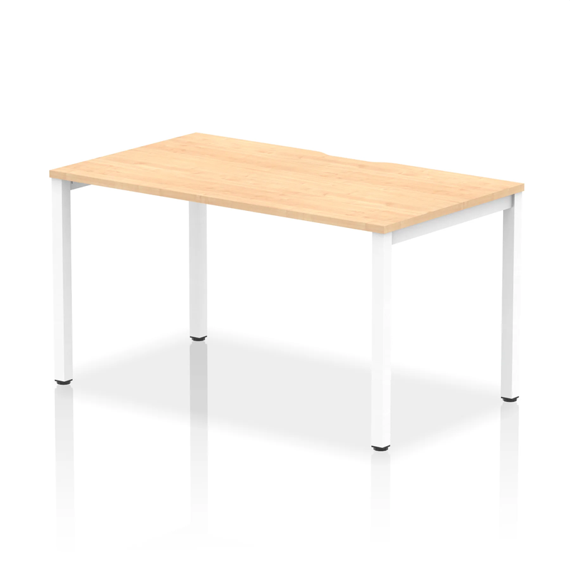 Evolve Plus Single Starter Bench Desk - Maple