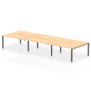 Evolve Plus B2B 6 Person Bench Desk - Maple - NWOF