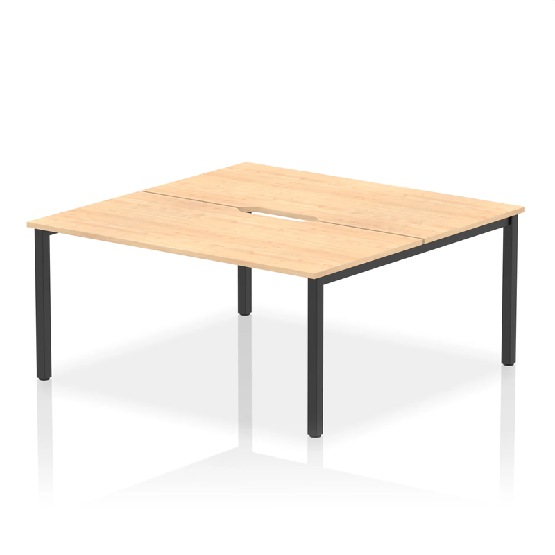 Evolve Plus B2B 2 Person Bench Desk - Maple