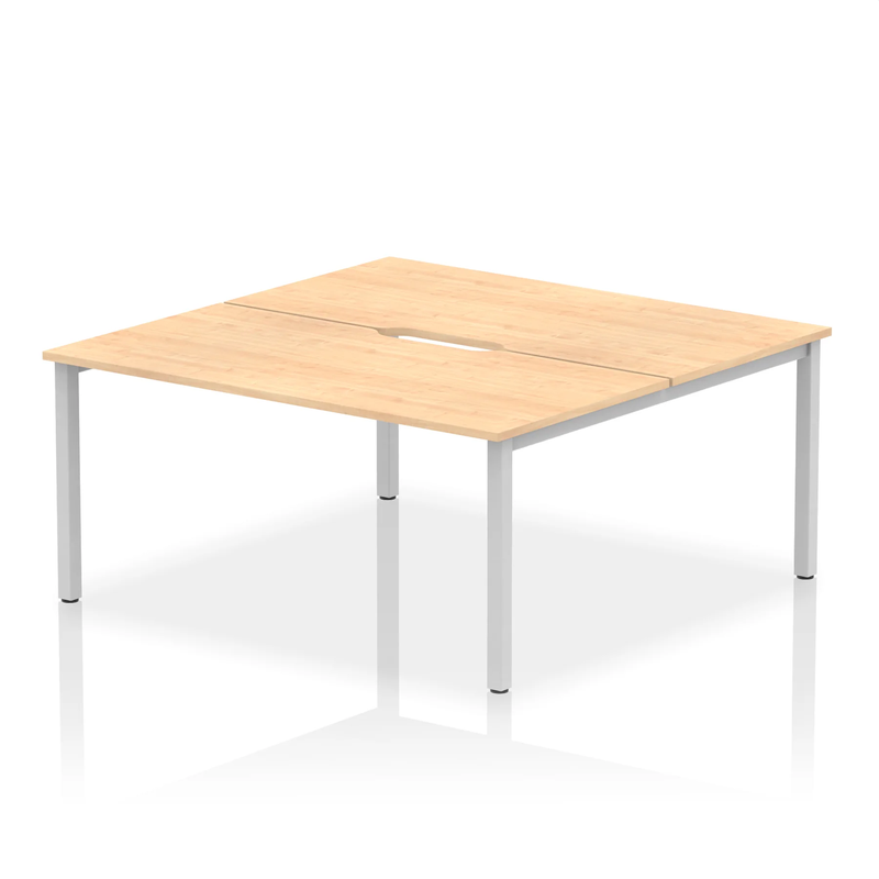 Evolve Plus B2B 2 Person Bench Desk - Maple