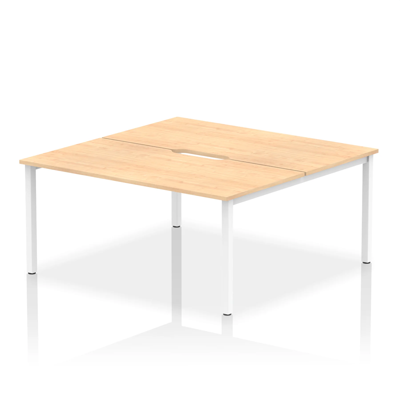 Evolve Plus B2B 2 Person Bench Desk - Maple