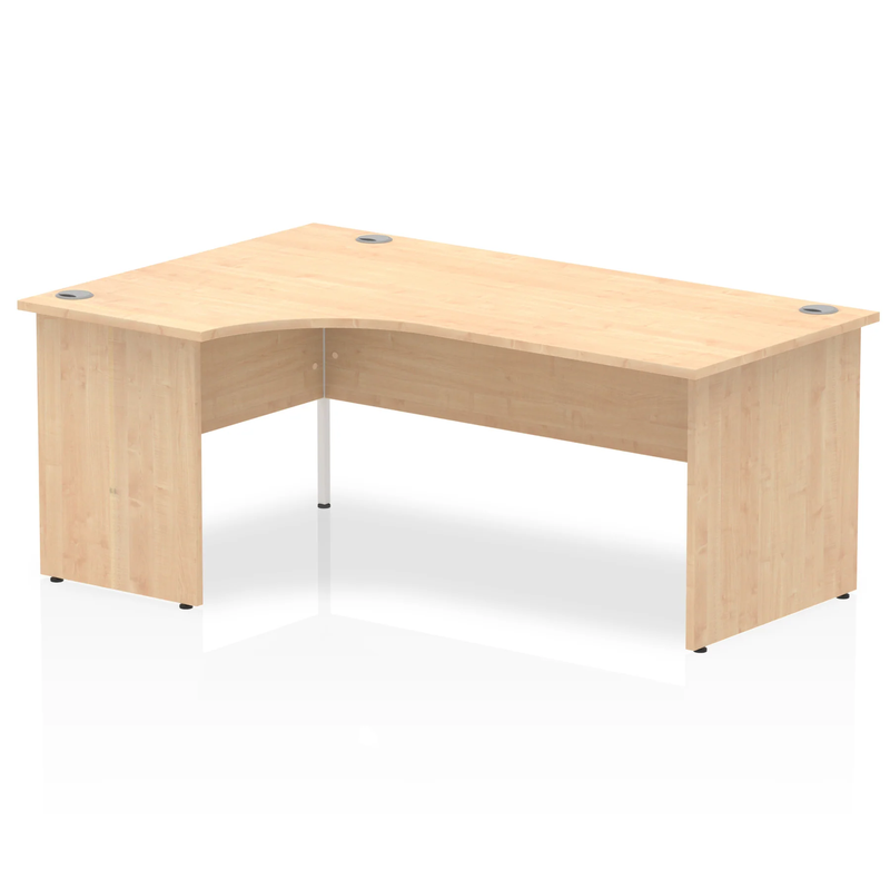 Impulse Crescent Desk With Panel End Leg - Maple - NWOF