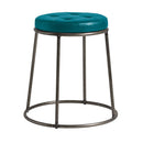Max 45 Low Stool - Clear Lacquered Frame With Faux Leather Seat Pad - NWOF