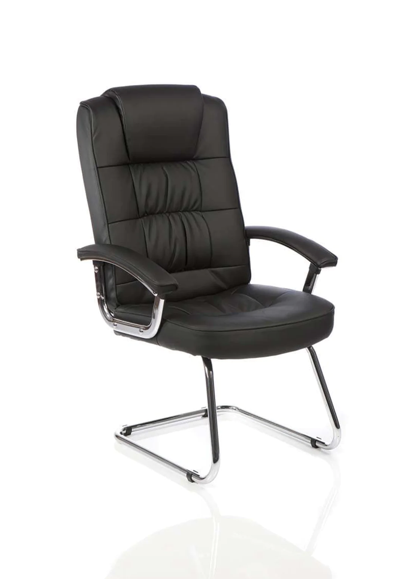 Moore Deluxe High Back Cantilever Visitor Chair With Arms - NWOF