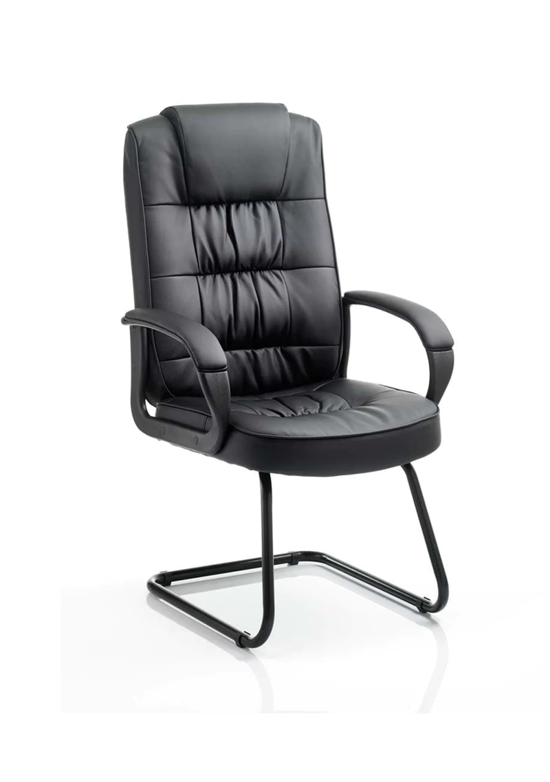 Moore High Back Cantilever Visitor Chair With Arms - NWOF