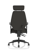 Nexus High Back Chair With Headrest - Black Fabric - NWOF