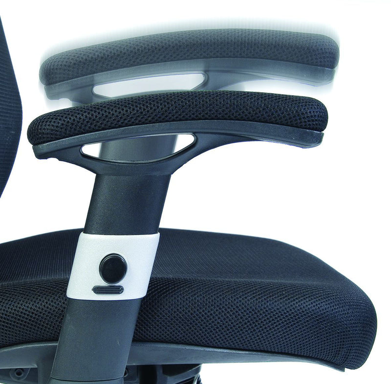 Teknik Office Cobham Executive Chair Breathable Mesh Backrest With Matching Height Adjustable Padded Armrests