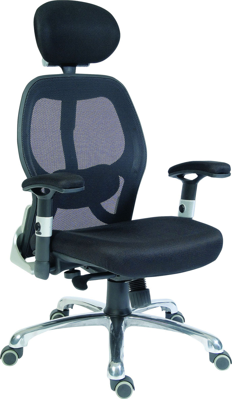 Teknik Office Cobham Executive Chair Breathable Mesh Backrest With Matching Height Adjustable Padded Armrests