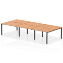 Evolve Plus B2B 6 Person Bench Desk - Oak - NWOF