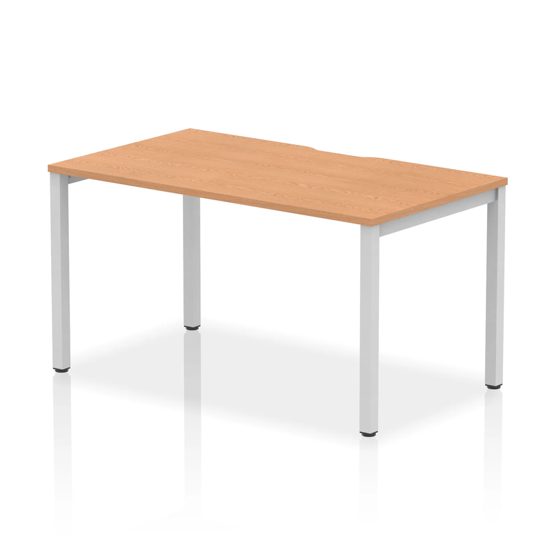 Evolve Plus Single Starter Bench Desk - Oak