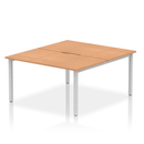 Evolve Plus B2B 2 Person Bench Desk - Oak - NWOF
